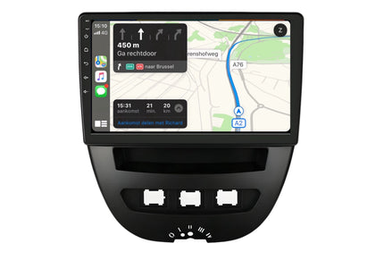 Multimedia Navigatie Peugeot 107 2006- 2014 |DAB|Carplay Autoradio Beeldscherm - Audioplay