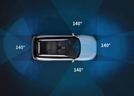 360 Graden Dashcam |Gps Hd 4*1080P| DVR 24uur opname functie | Nachtzicht Wifi 128Gb (M 8S) - Audioplay