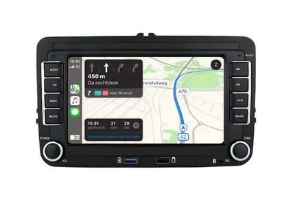 Multimedia Navigatie voor Volkswagen caddy 2003 - 2013 audioplay