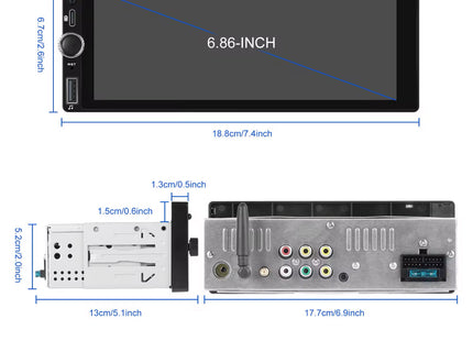 Universele Multimedia Autoradio | Carplay & Android Auto - Audioplay