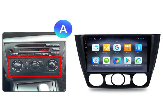 Multimedia Navigatie BMW 1 Serie 2004 - 2013|DAB|Bluetooth|4Core 32GB| (E81 E82 E87 E88) |Carplay Beeldscherm 9 Inch - Audioplay