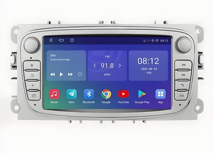 Multimedia Navigatie Ford Focus 2005-2013 |DAB|Bluetooth|4Core 32GB|Carplay (C-Max) Multimedia Beeldscherm 7 Inch - Audioplay