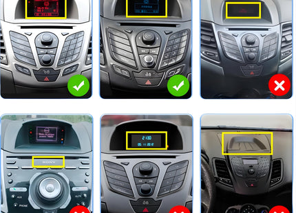 Multimedia Navigatie Ford Fiesta 2009 - 2017 |DAB|Carplay Autoradio beeldscherm 9 Inch - Audioplay