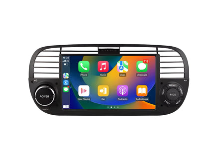 Multimedia Navigatie Fiat 500 2007-2015|DAB|Bluetooth|4Core 32GB|Carplay Autoradio Beeldscherm multimedia - Audioplay