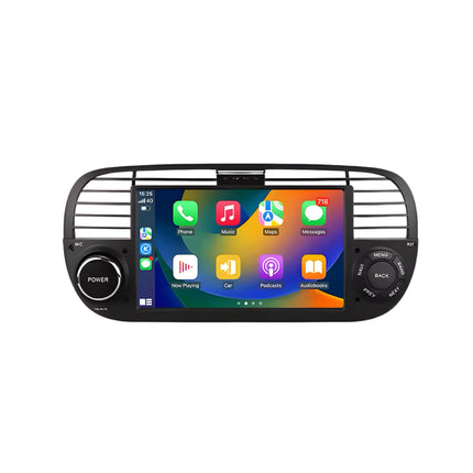 Multimedia Navigatie Fiat 500 2007-2015|DAB|Bluetooth|4Core 32GB|Carplay Autoradio Beeldscherm multimedia - Audioplay