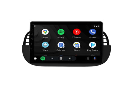 Multimedia Navigatie Fiat 500 (2007 - 2015)|DAB|Bluetooth|4Core 32GB|Carplay Autoradio Android 12 Beeldscherm 9 Inch - Audioplay
