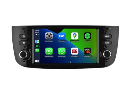 Multimedia Navigatie Fiat Punto 2012-2015 Beeldscherm |DAB| Bluetooth |4Core 32GB|Carplay Beeldscherm - Audioplay