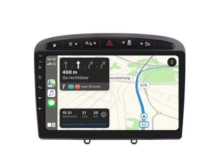 Multimedia Navigatie Pegeut 308 - 2004-2015 | DAB| Bluetooth |4Core 32GB|Beeldscherm | 408 308 308sw - Audioplay