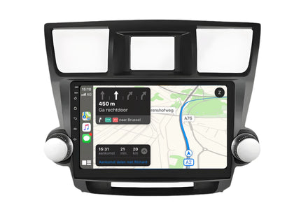 Multimedia Navigatie Toyota Highlander 2 Xu40 2007-2013|DAB|Bluetooth|Carplay Autoradio Beeldscherm - Audioplay