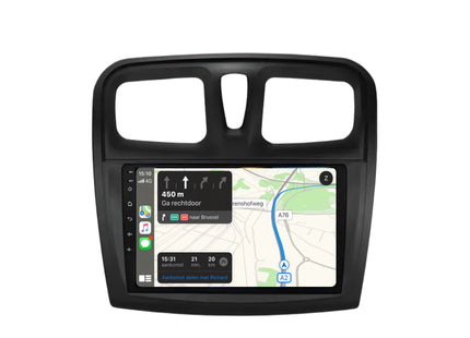 Multimedia Navigatie Renault Logan 2 2012-2019 |DAB|Bluetooth|Carplay Autoradio Logan 2 Beeldscherm 9 inch - Audioplay
