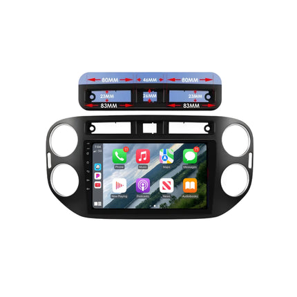 Multimedia Navigatie Volkswagen Tiguan 1 2006 -2016 |DAB|Carplay Autoradio beeldscherm 9 Inch - Audioplay