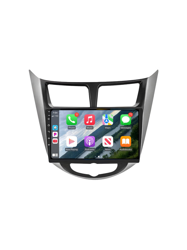 Multimedia Navigatie Hyundai Verna 2010-2016 |DAB|Carplay Autoradio Beeldscherm 9 Inch - Audioplay
