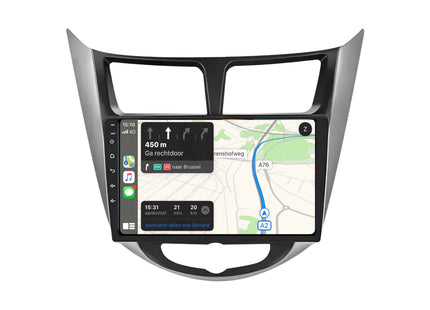 Multimedia Navigatie Hyundai Solaris 2010-2016 |DAB|Bluetooth|Carplay Autoradio Beeldscherm 9 Inch - Audioplay