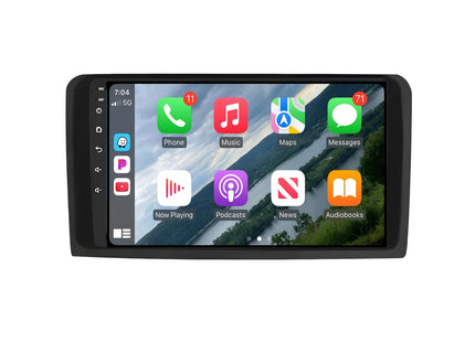 Multimedia Navigatie Mercedes Benz ML klasse 2005-2012 |DAB|Carplay Autoradio 4Core w1 64 (300-320-350-450-500)Beeldscherm 9 Inch - Audioplay