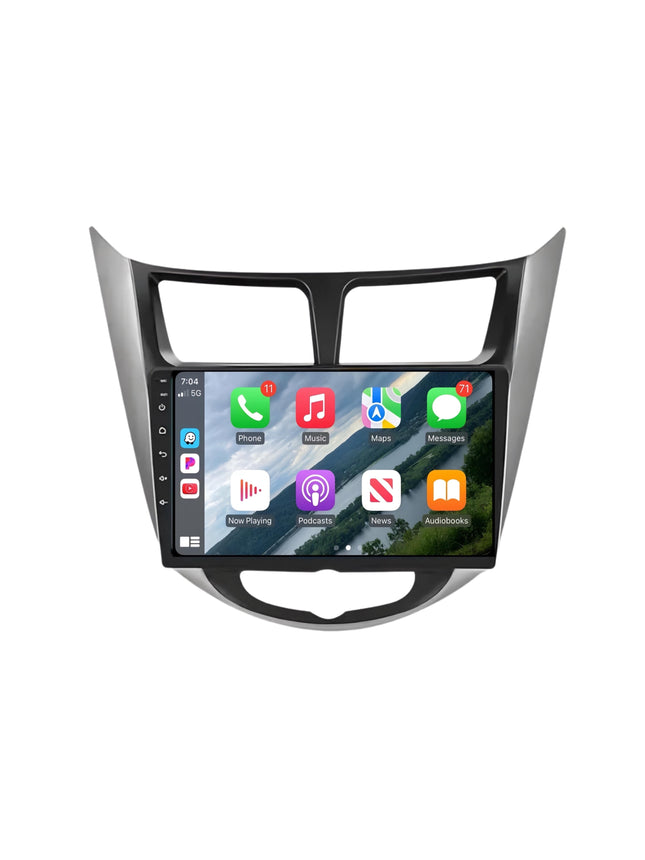 Multimedia Navigatie Hyundai Accent 2010-2016 |DAB|Carplay Autoradio Beeldscherm 9 Inch - Audioplay