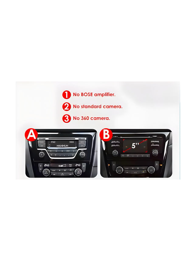 Multimedia Navigatie Nissan Qashqai 2 2013-2017 |DAB|Carplay Autoradio J11 X-Trail 3 Beeldscherm 10Inch - Audioplay