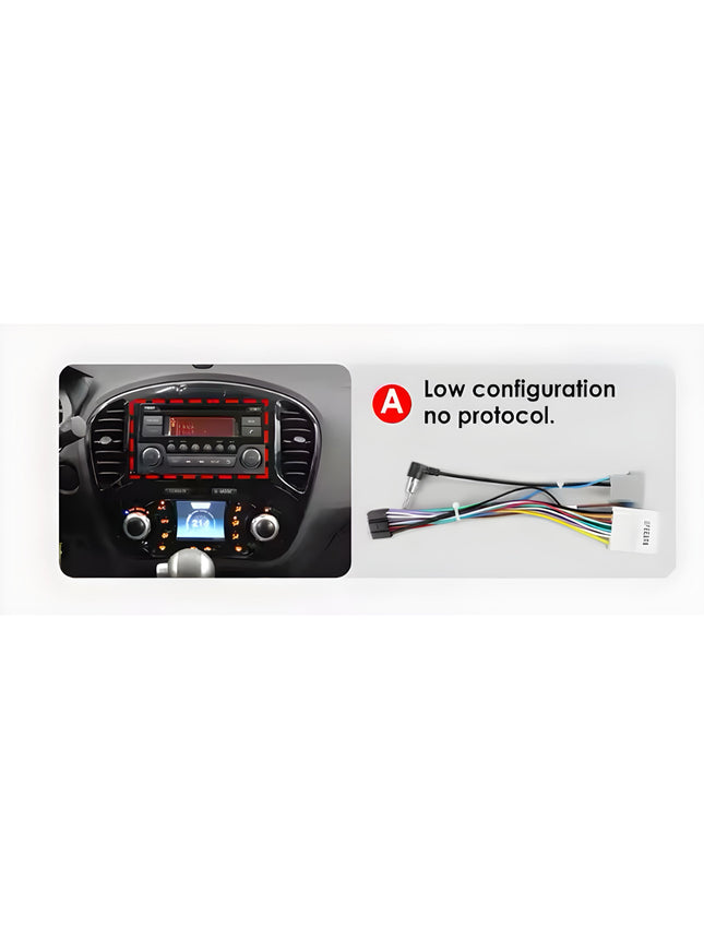 Multimedia Navigatie Nissan Juke 2010 -2014 |DAB|Carplay Autoradio Yf15 Beeldscherm  9 Inch - Audioplay