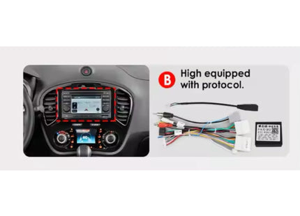 Multimedia Navigatie Nissan Juke 2010 -2014 |DAB|Carplay Autoradio Yf15 Beeldscherm  9 Inch - Audioplay