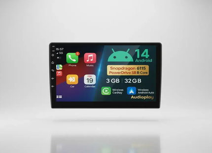 Android 14 Multimedia Systeem Seat Leon 3 2012 -`2020| QLED Display | Apple CarPlay & Android Auto Audioplay